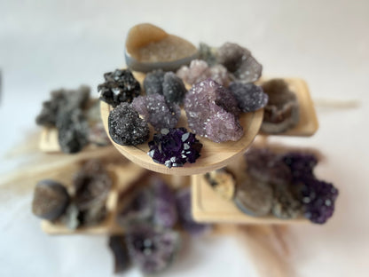 Druzy Geodes and Amethyst  Bundle